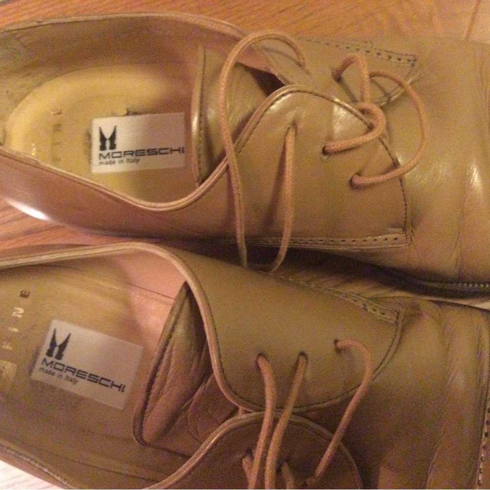 Moreschi Light Brown Oxfords - Picture 7 of 8